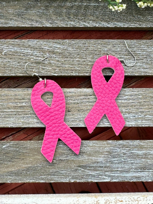 Brustkrebs-Bewusstsein Rosa Ribbon Ohrringe