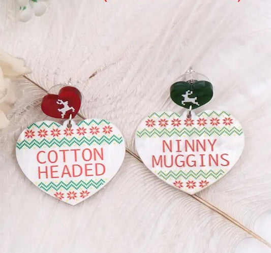 Elf Cotton Headed Ninny Muggins Stud Ohrringe