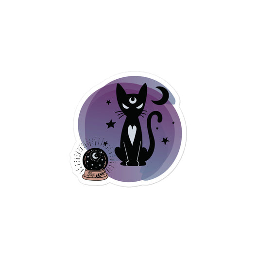Celestial Cat Bubble-freie Aufkleber