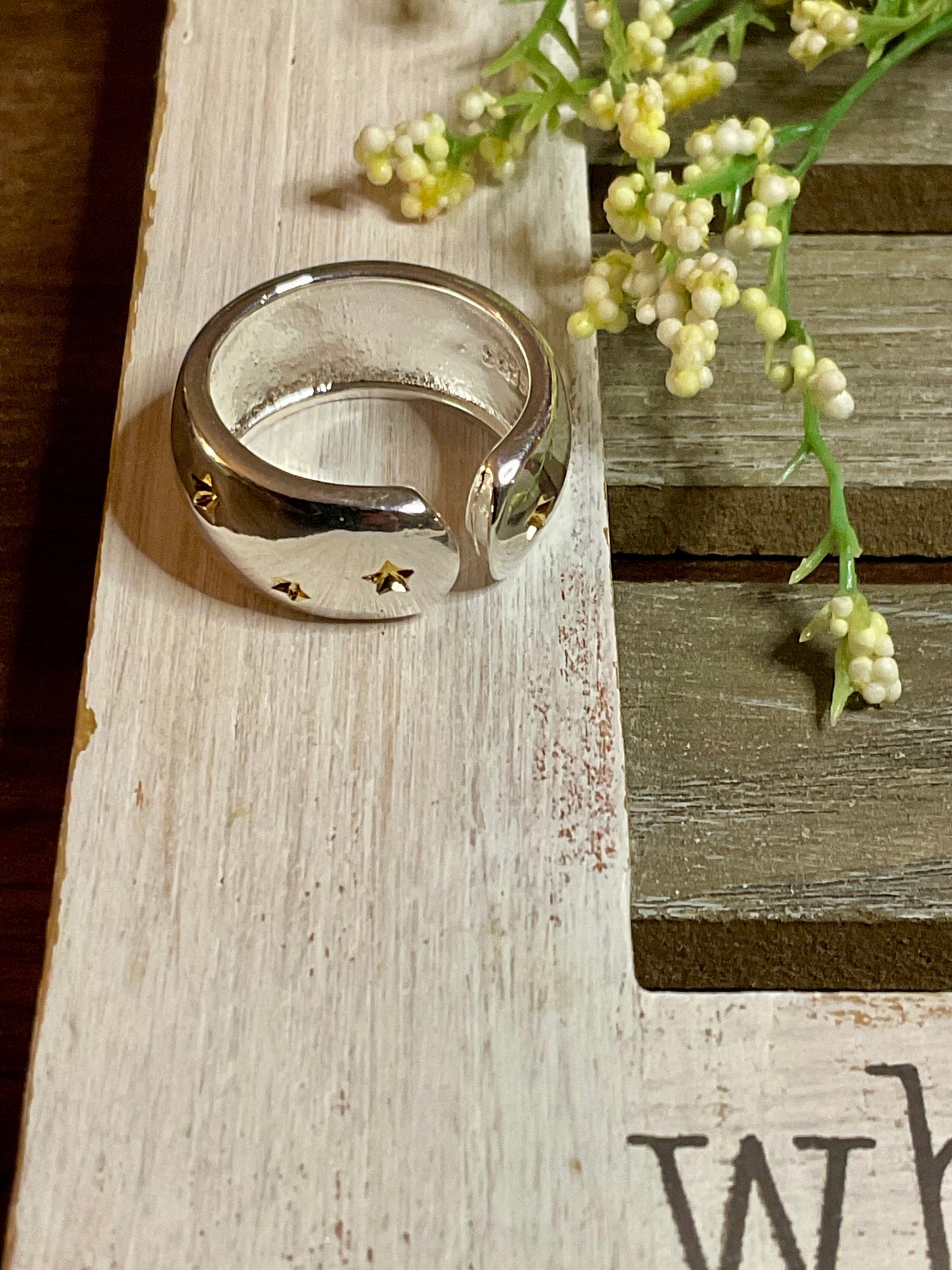 Sterling Silber Star Ring