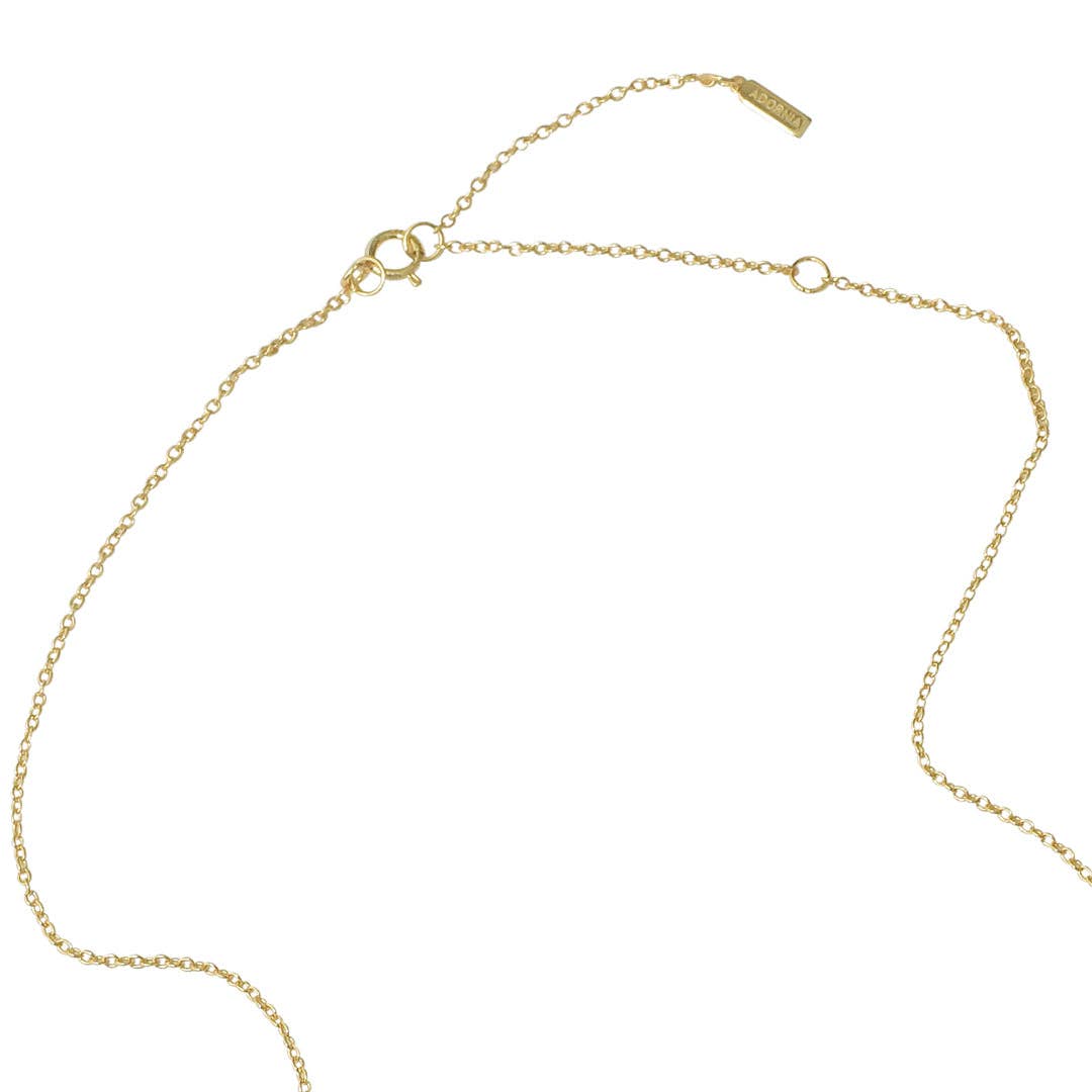Mama Dangle Letter Halskette Silbergold