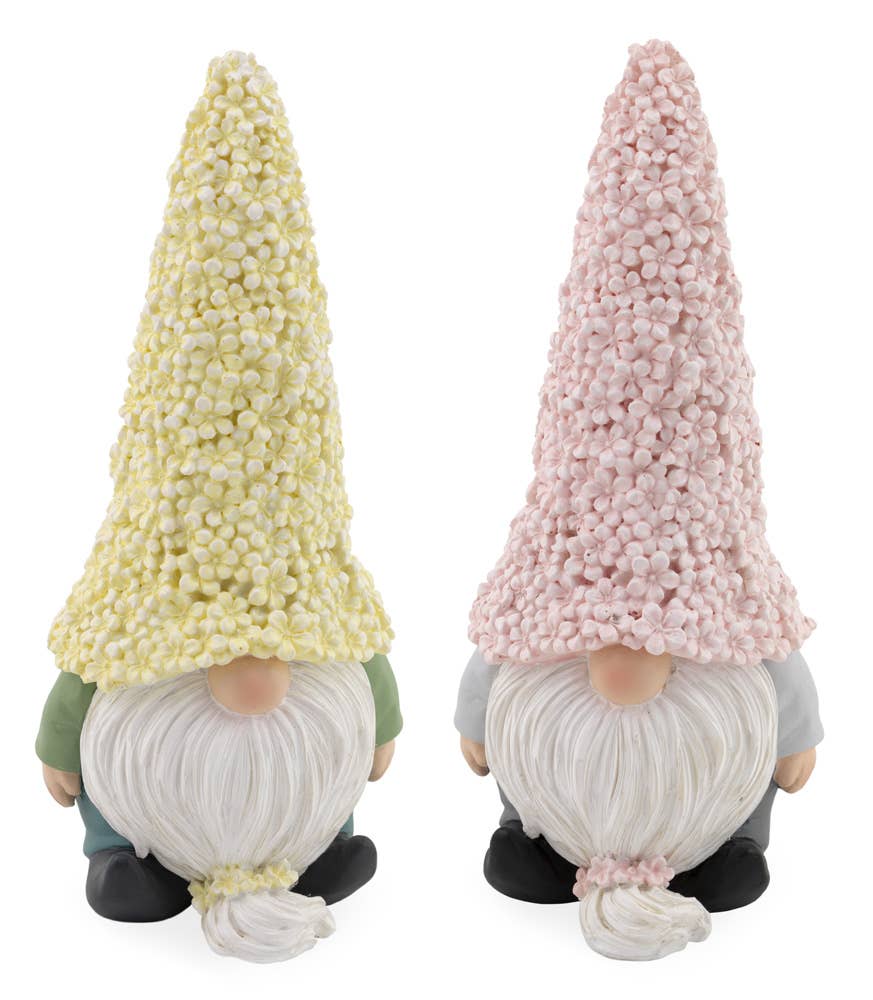 Daisy Hat Resin Gnomes Set mit 2 Oster Akzenten