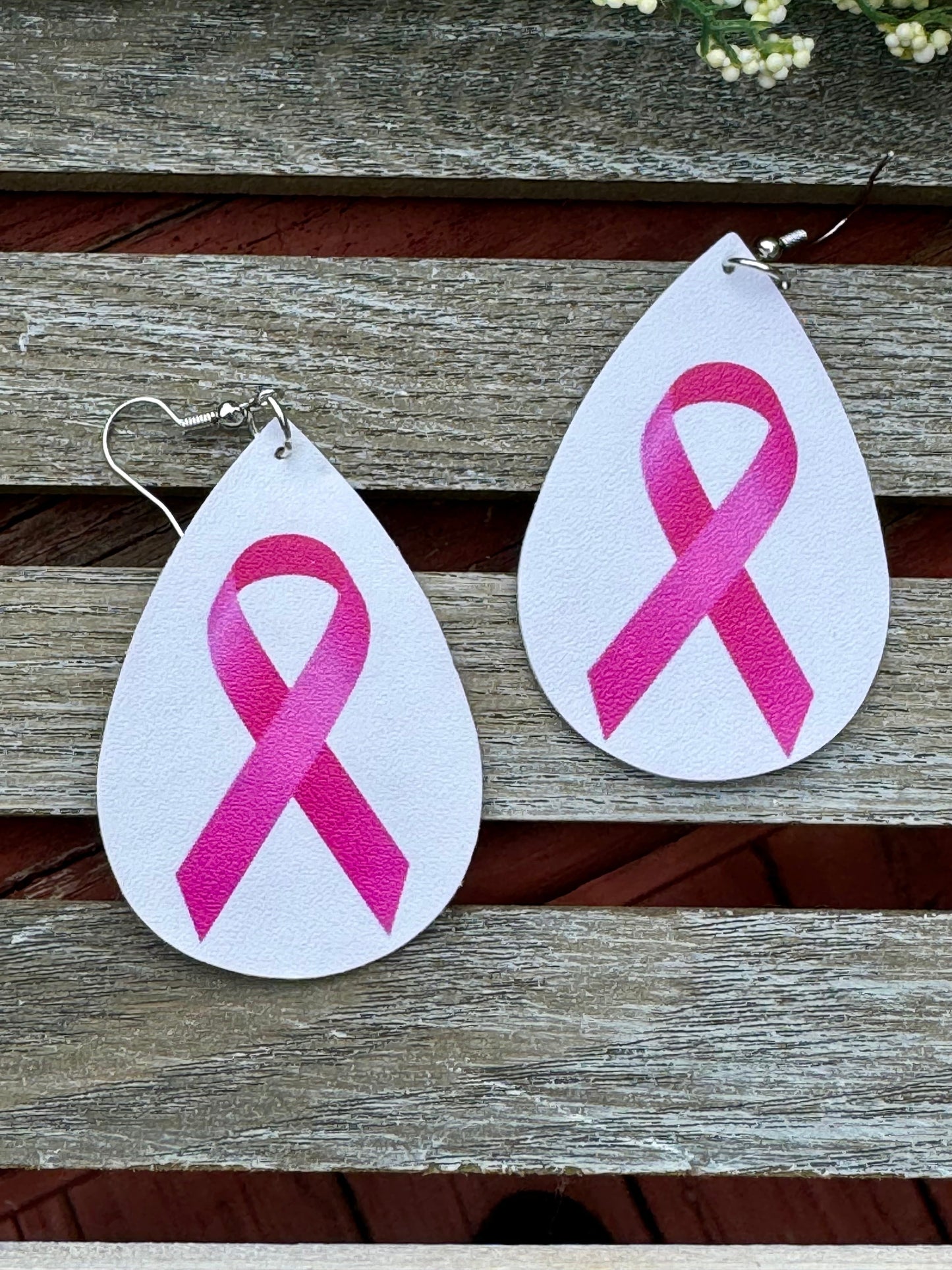 Brustkrebs-Bewusstsein Rosa Ribbon Ohrringe