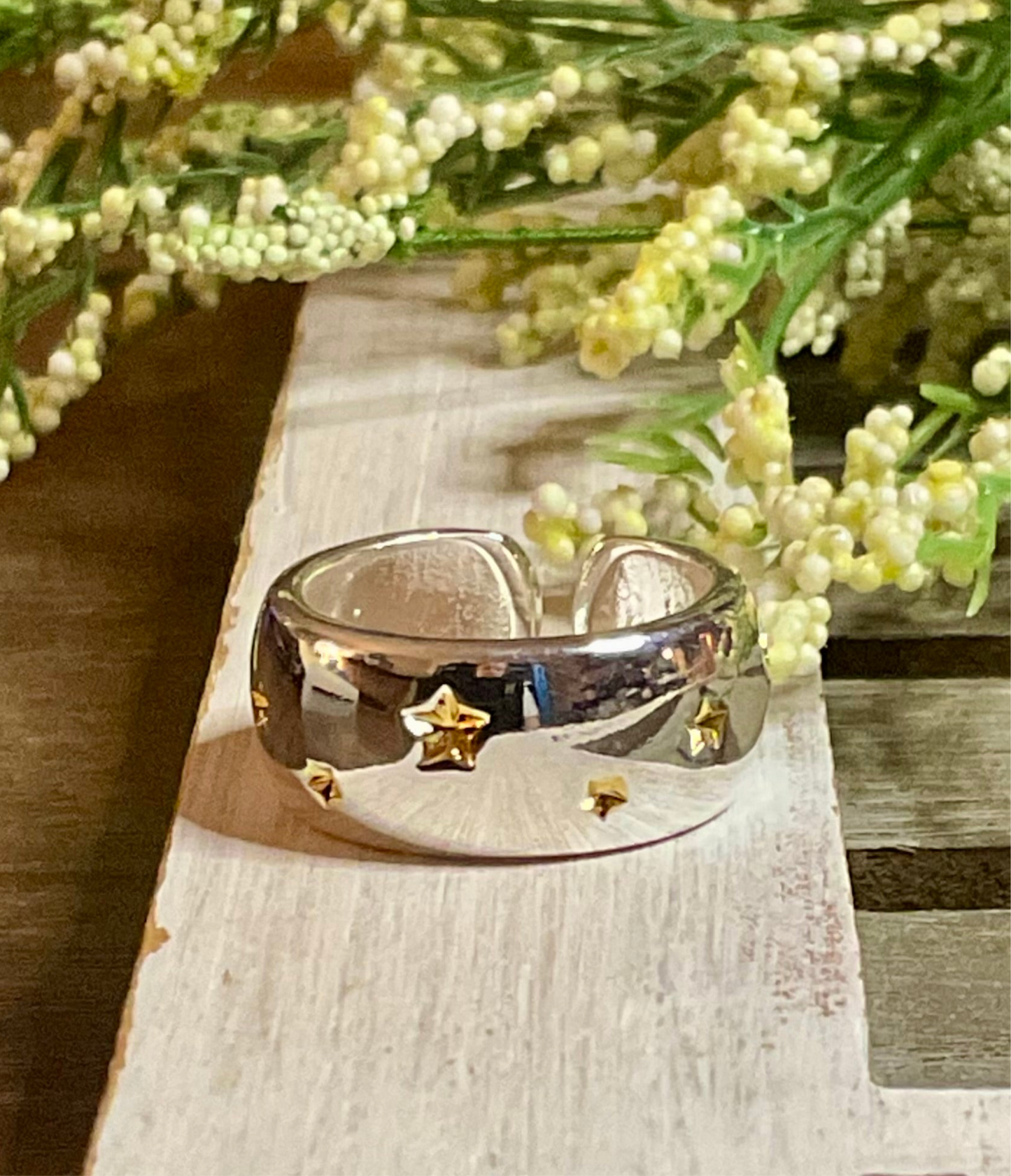Sterling Silber Star Ring