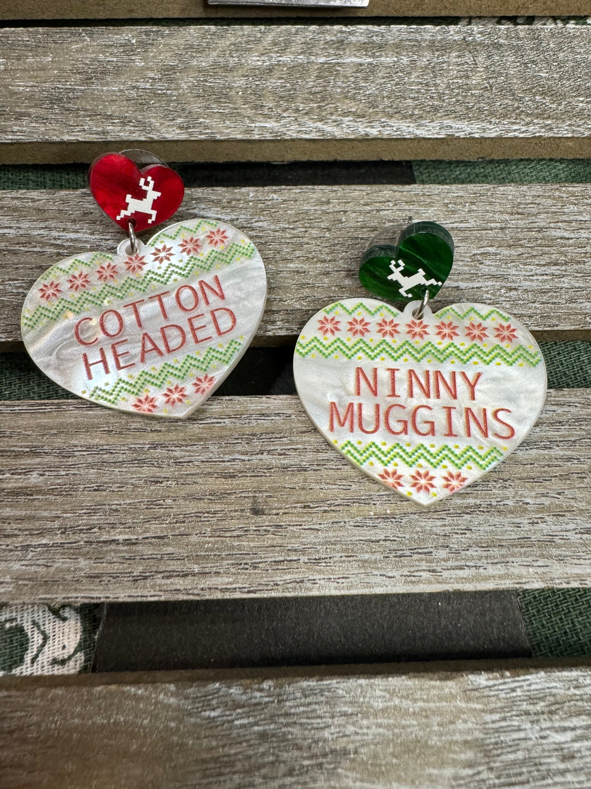 Elf Cotton Headed Ninny Muggins Stud Ohrringe