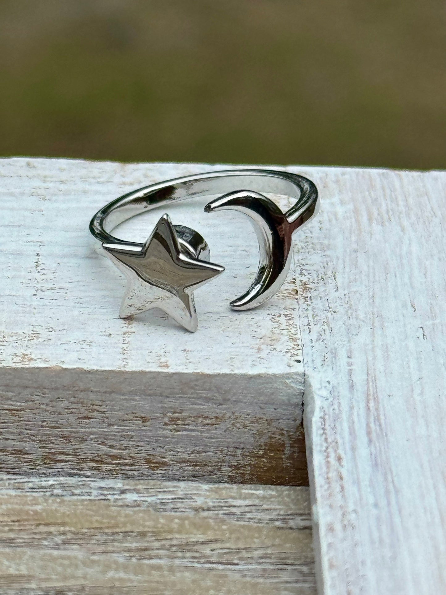 Moon & Star Fidget Spinner Verstellbare Ringe