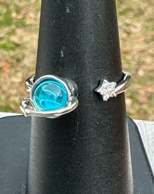 Moon & Star Fidget Spinner Verstellbare Ringe