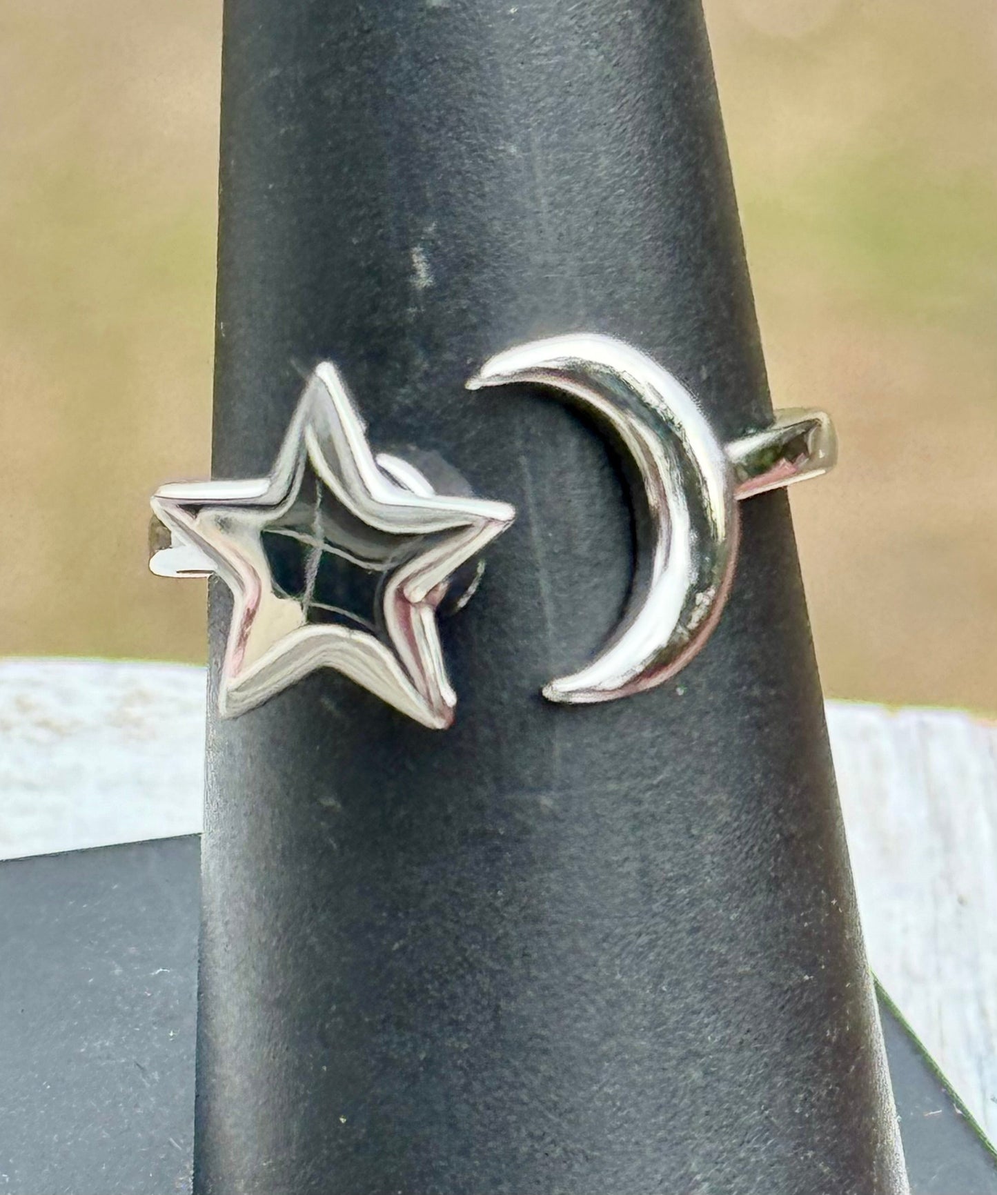 Moon & Star Fidget Spinner Verstellbare Ringe