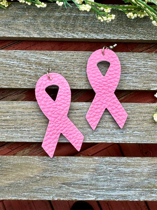 Brustkrebs-Bewusstsein Rosa Ribbon Ohrringe