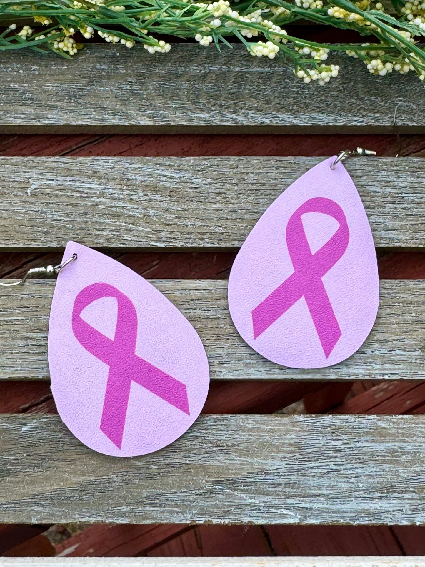 Brustkrebs-Bewusstsein Rosa Ribbon Ohrringe