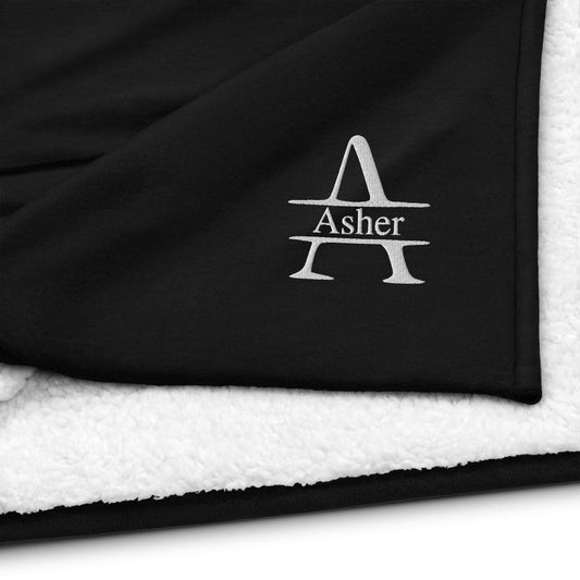 Name Emsticked Premium Sherpa Blanket