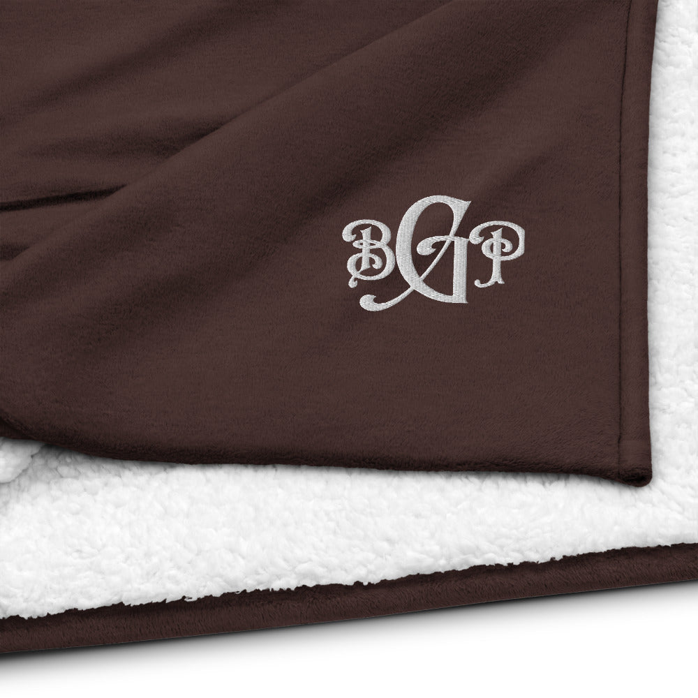 Monogramm Premium Sherpa Blanket