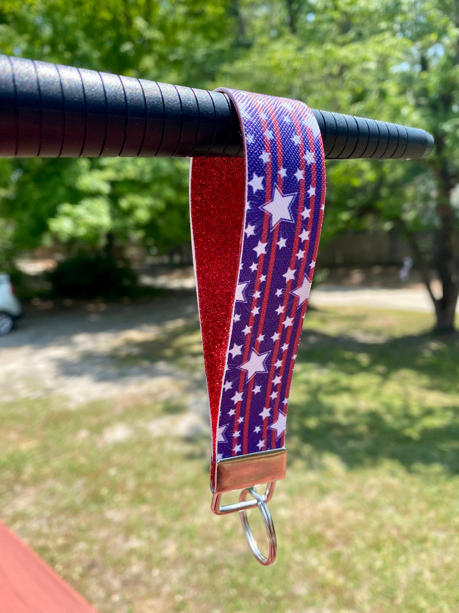 Leder Keychain Wristlet