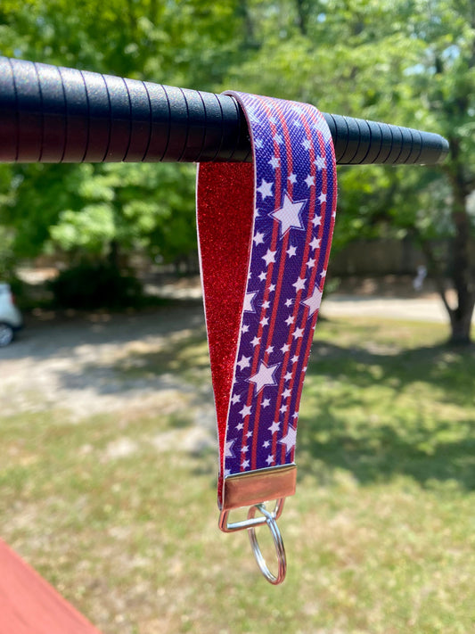Leder Keychain Wristlet
