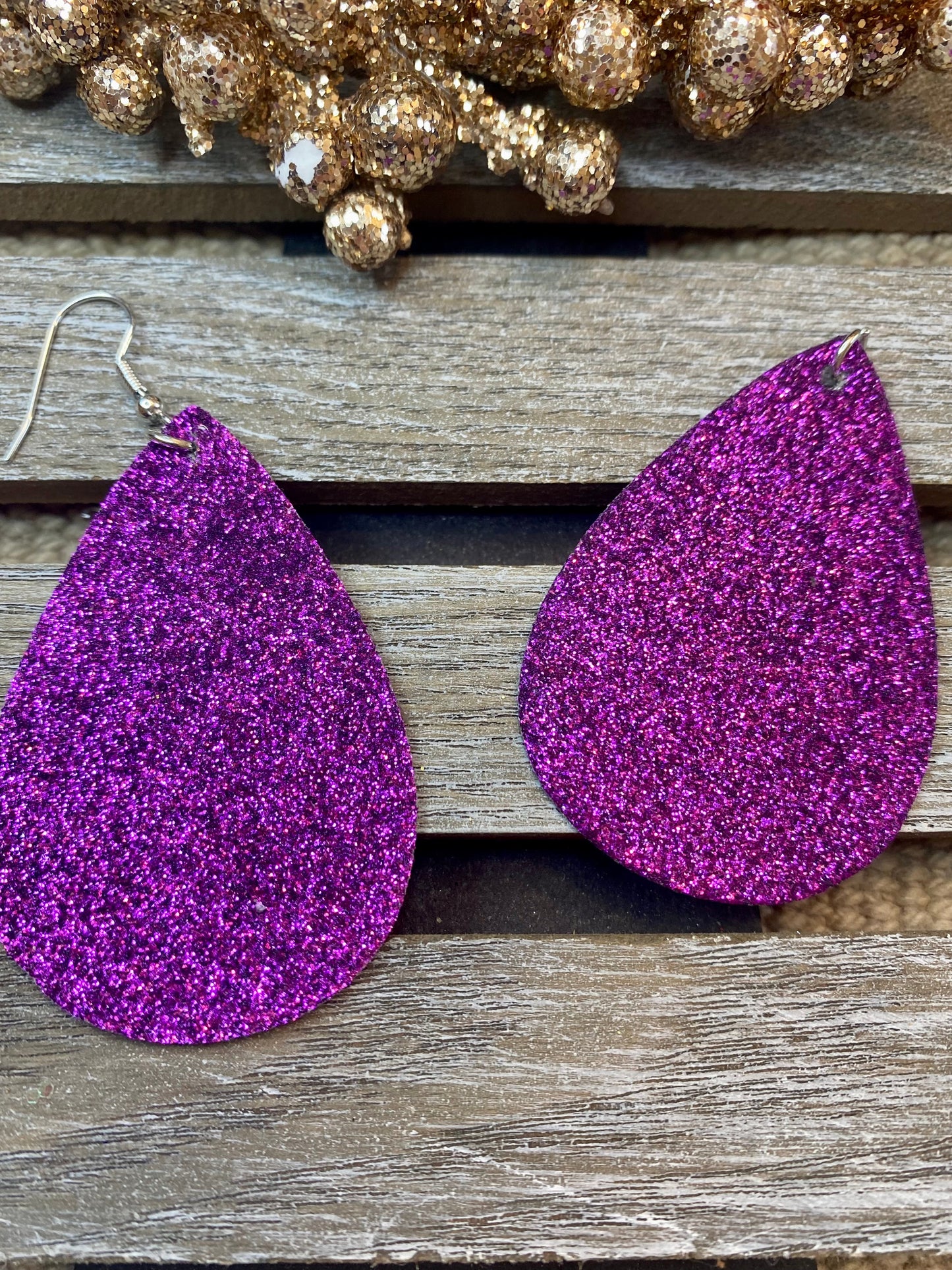 Glitter Teardrop Ohrringe - Verschiedene Farben