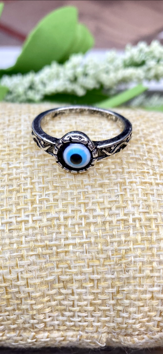 Antiquierte Evil Eye Ring