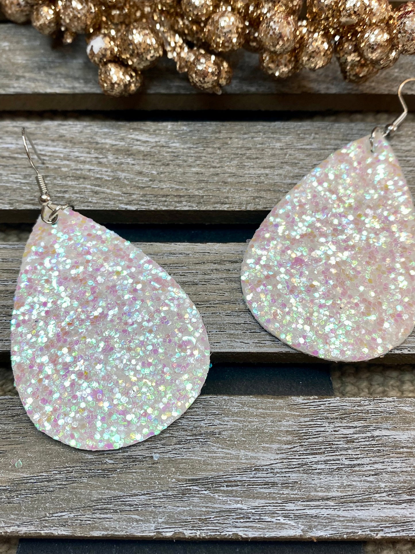 Glitter Teardrop Ohrringe - Verschiedene Farben