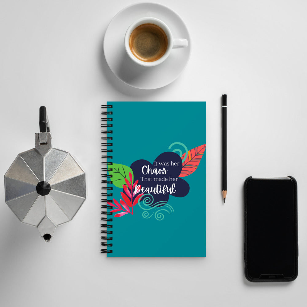 Chaos Spiral Dotted Notebook