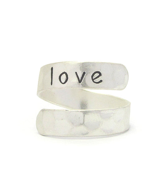 Love Open Ring - Silber