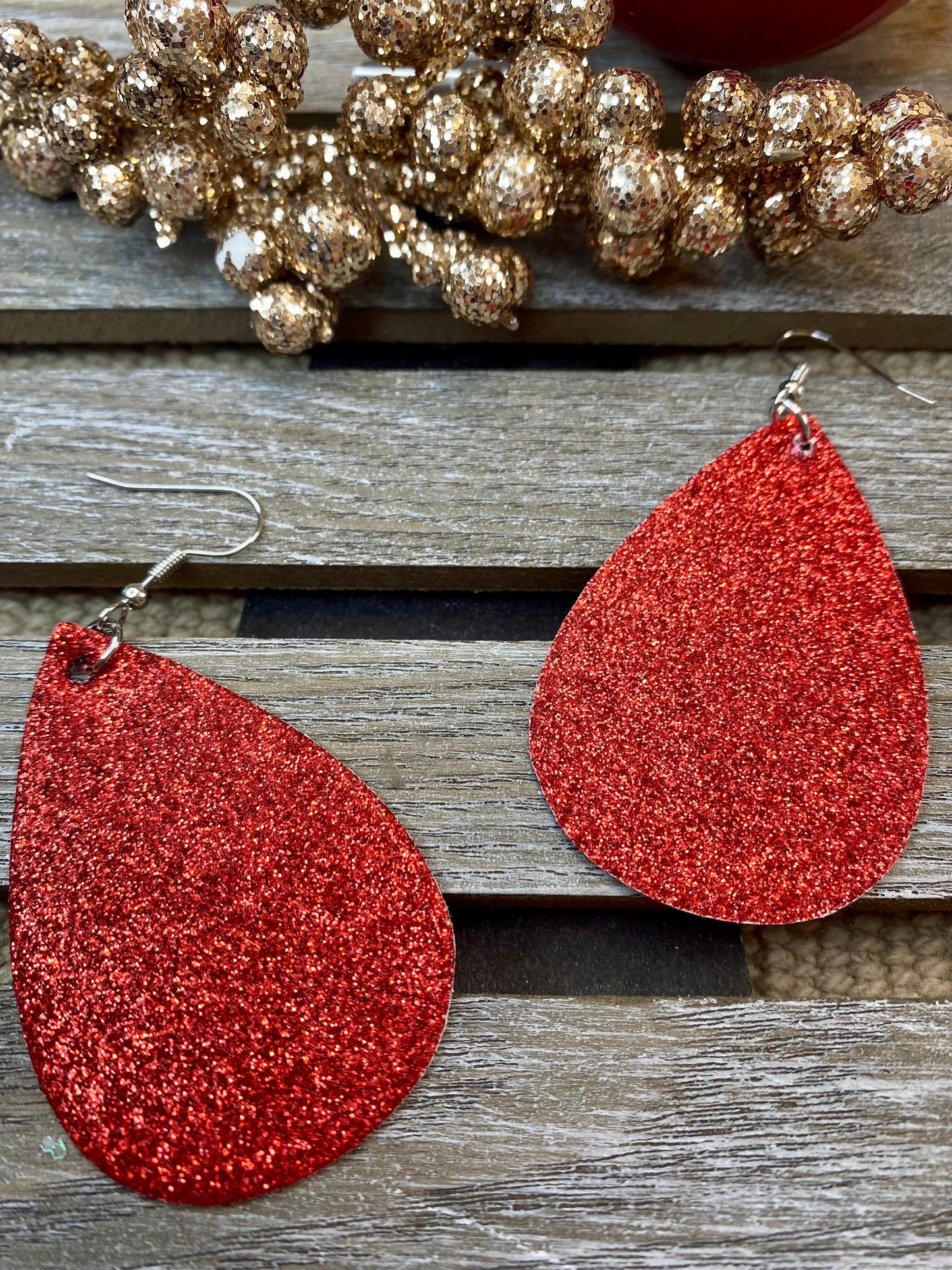 Glitter Teardrop Ohrringe - Verschiedene Farben