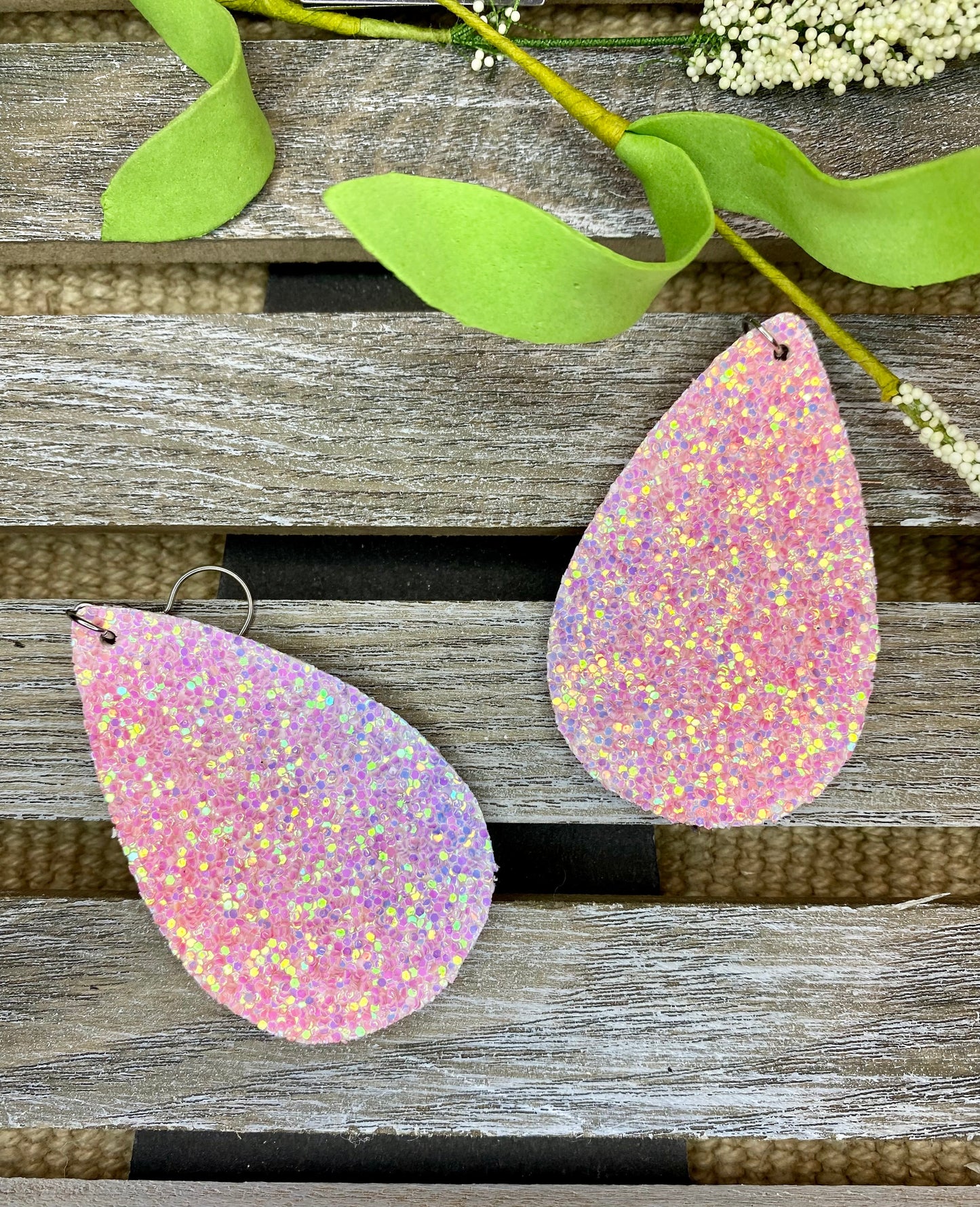 Glitter Teardrop Ohrringe - Verschiedene Farben