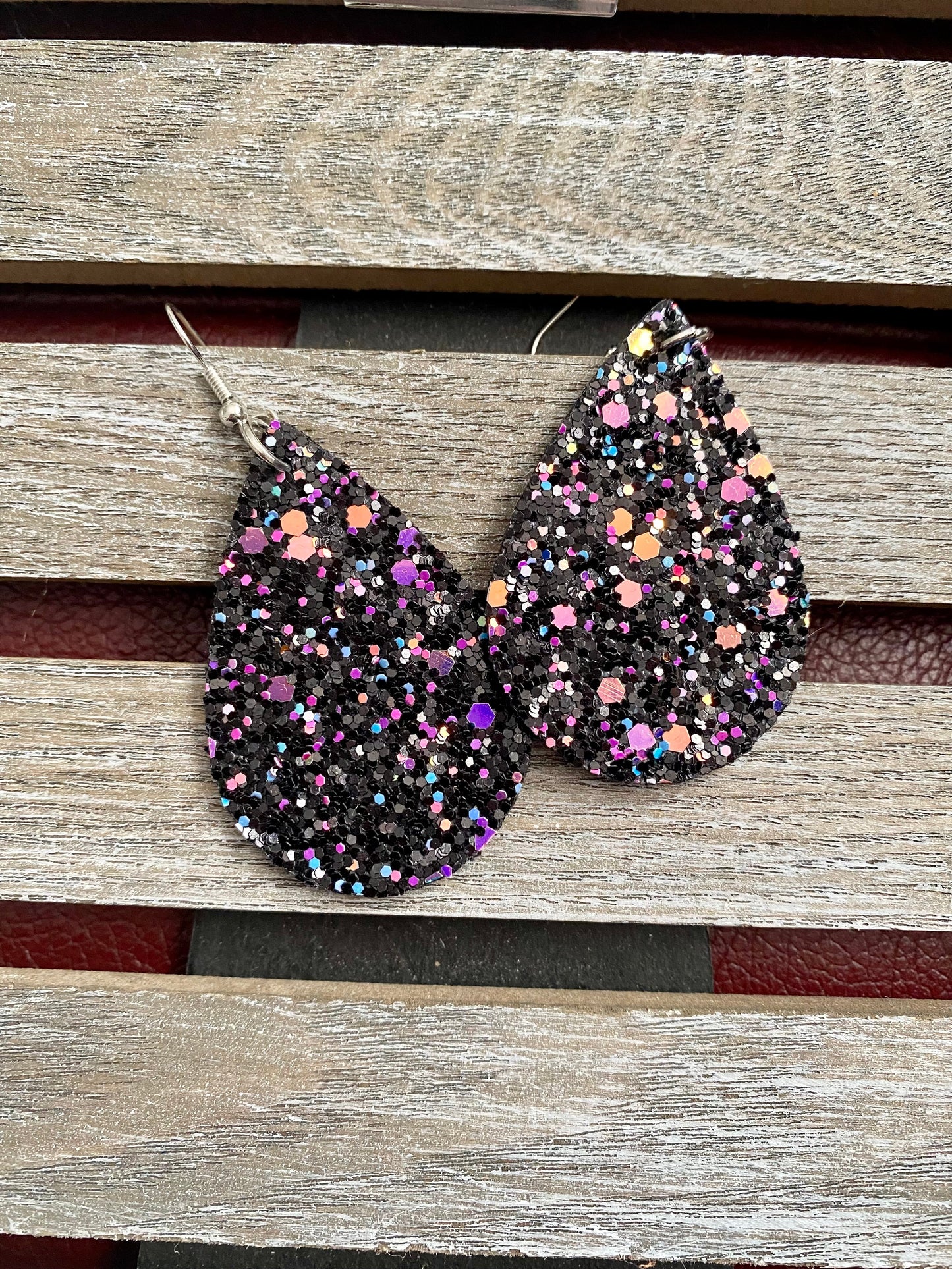Glitter Teardrop Ohrringe - Verschiedene Farben