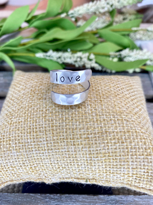 Love Open Ring - Silber