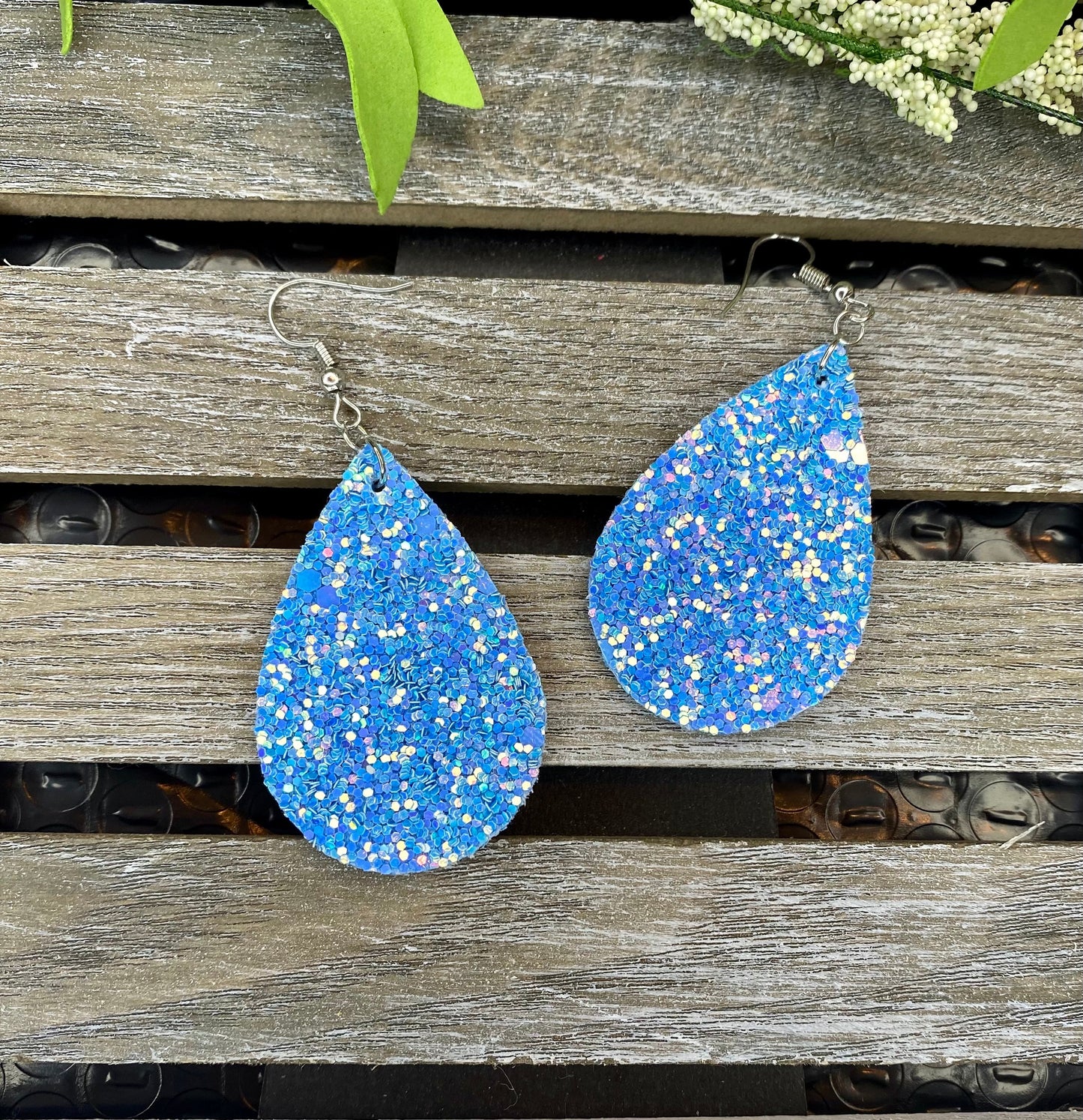 Glitter Teardrop Ohrringe - Verschiedene Farben