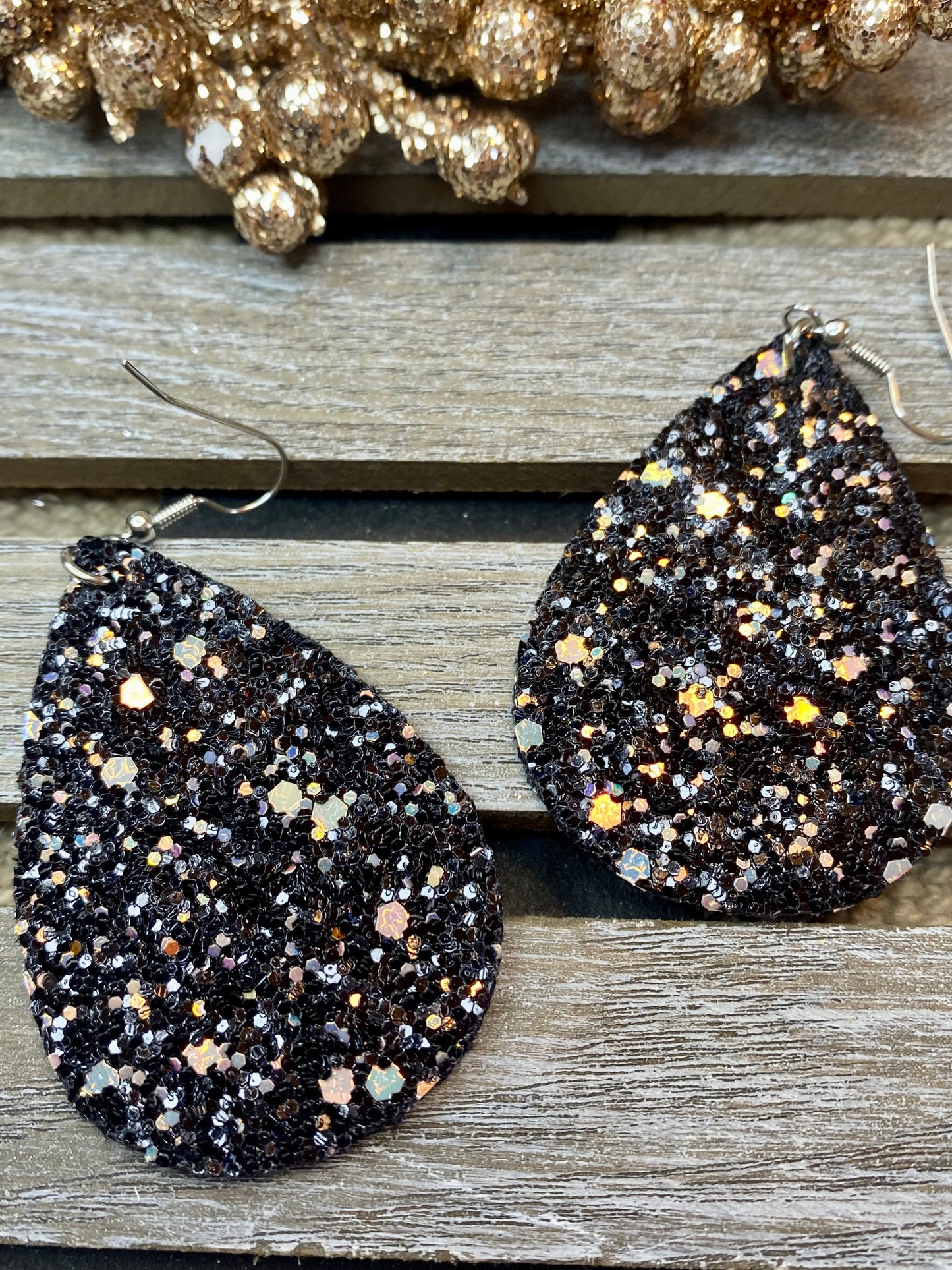 Glitter Teardrop Ohrringe - Verschiedene Farben