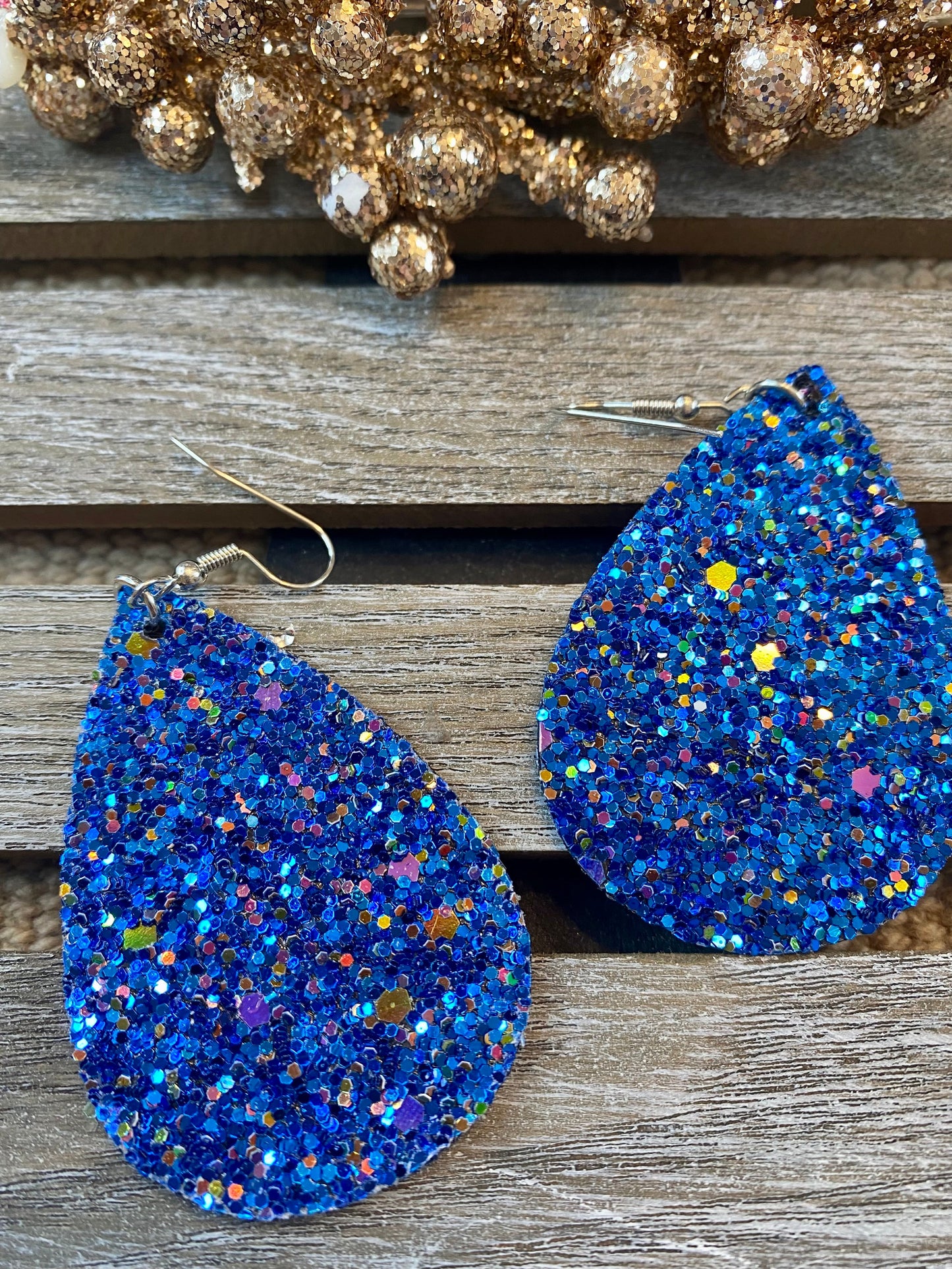 Glitter Teardrop Ohrringe - Verschiedene Farben