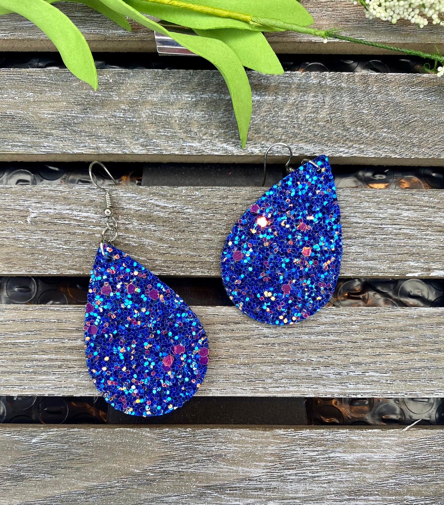 Glitter Teardrop Ohrringe - Verschiedene Farben