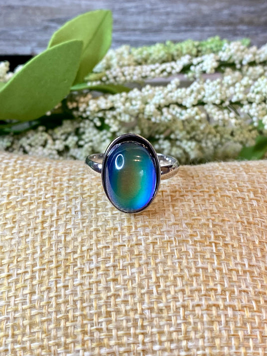 Verstellbarer Oval Mood Ring