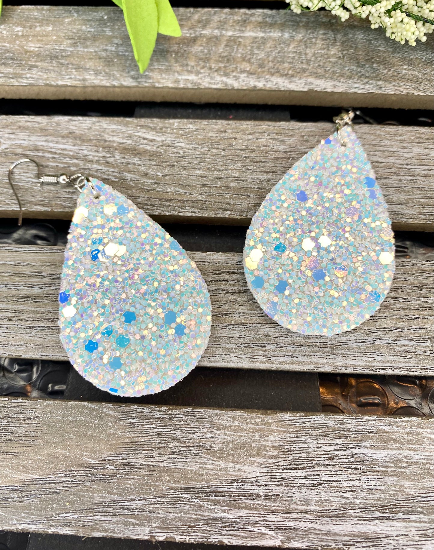 Glitter Teardrop Ohrringe - Verschiedene Farben