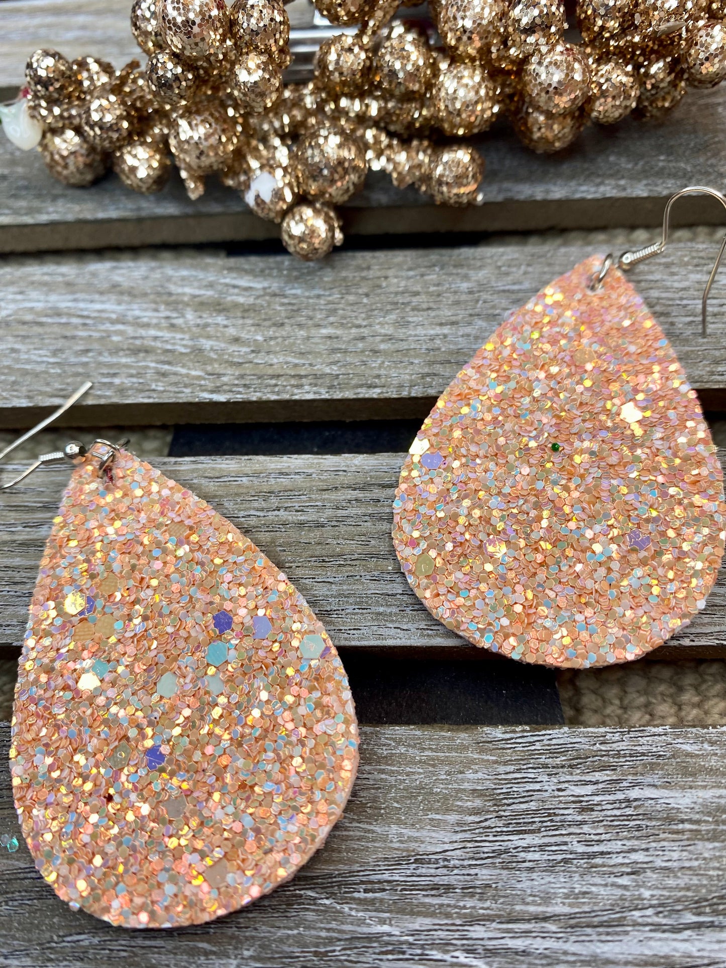 Glitter Teardrop Ohrringe - Verschiedene Farben