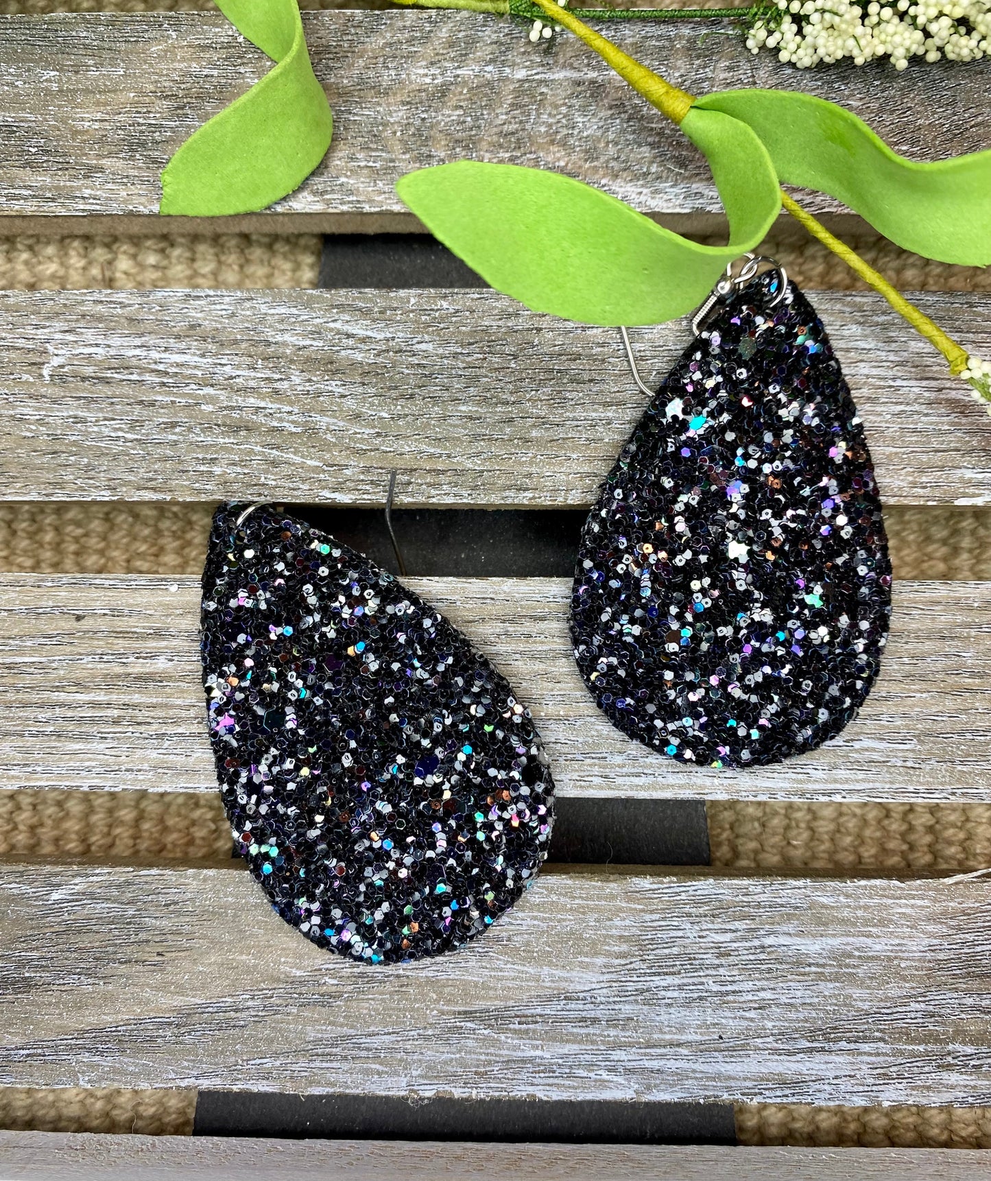 Glitter Teardrop Ohrringe - Verschiedene Farben