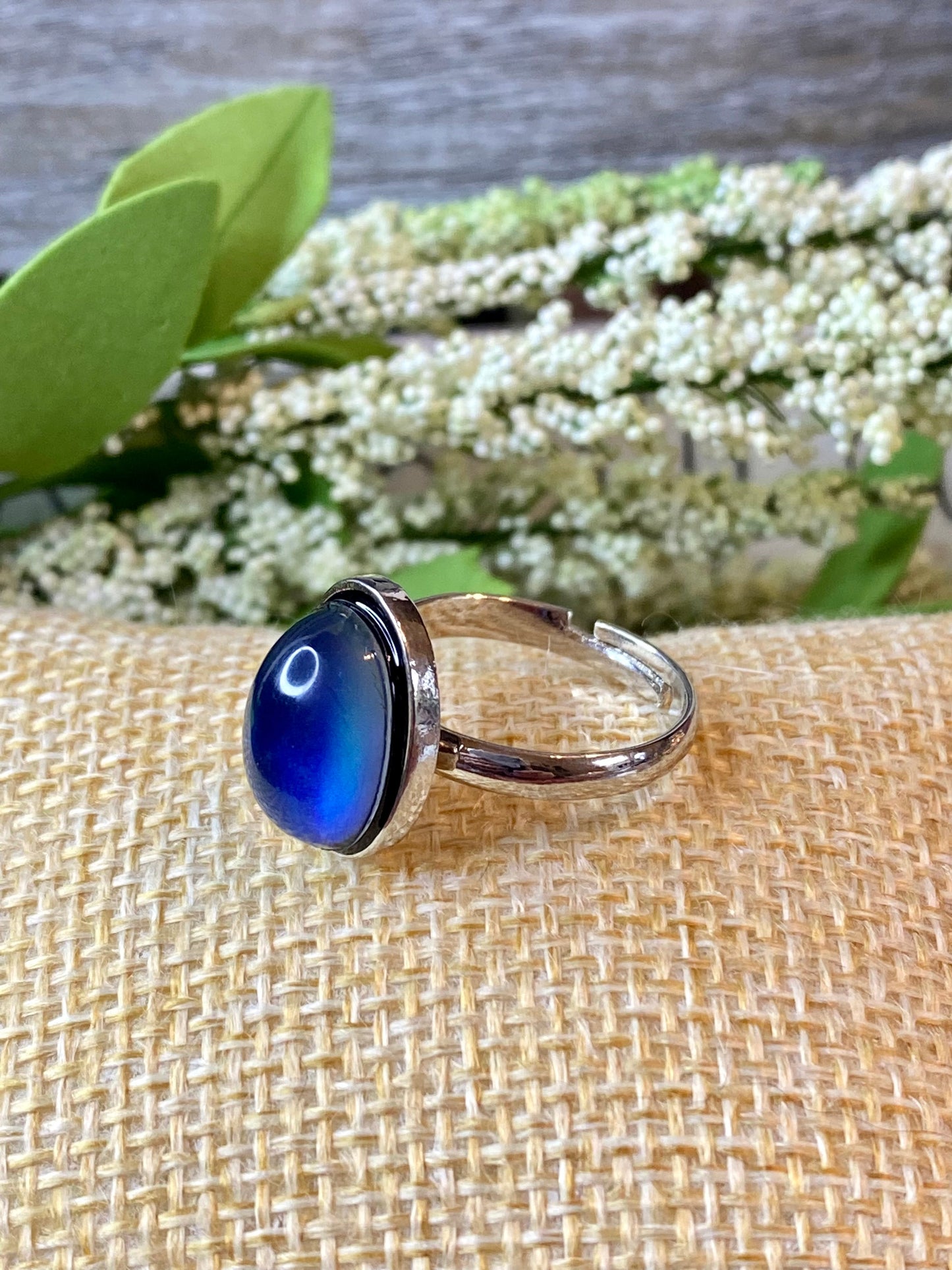 Verstellbarer Oval Mood Ring