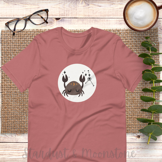 Krebs Tierkreiskrebs Krabben Unisex Tee