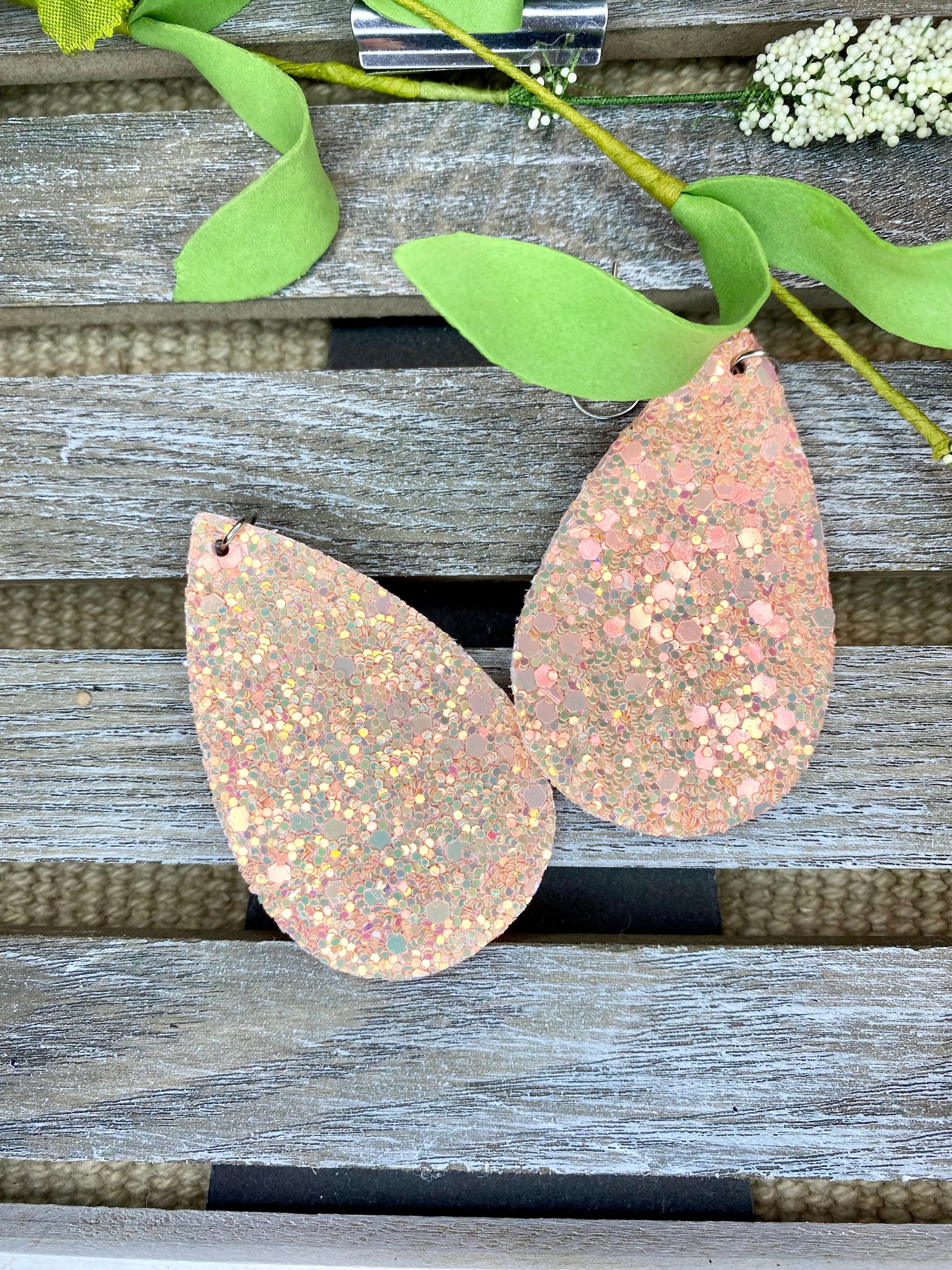 Glitter Teardrop Ohrringe - Verschiedene Farben