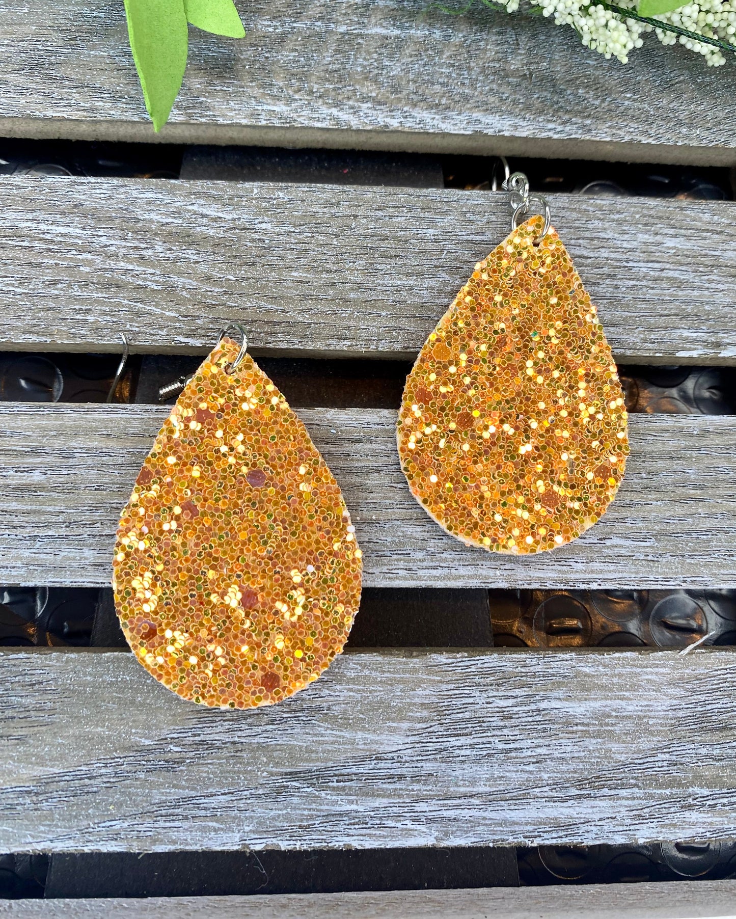 Glitter Teardrop Ohrringe - Verschiedene Farben