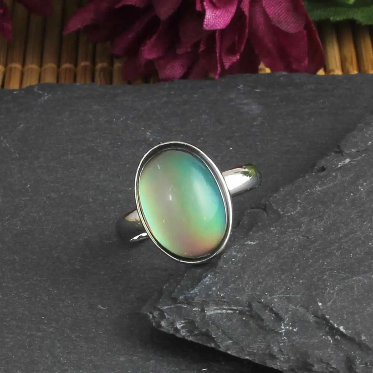 Verstellbarer Oval Mood Ring