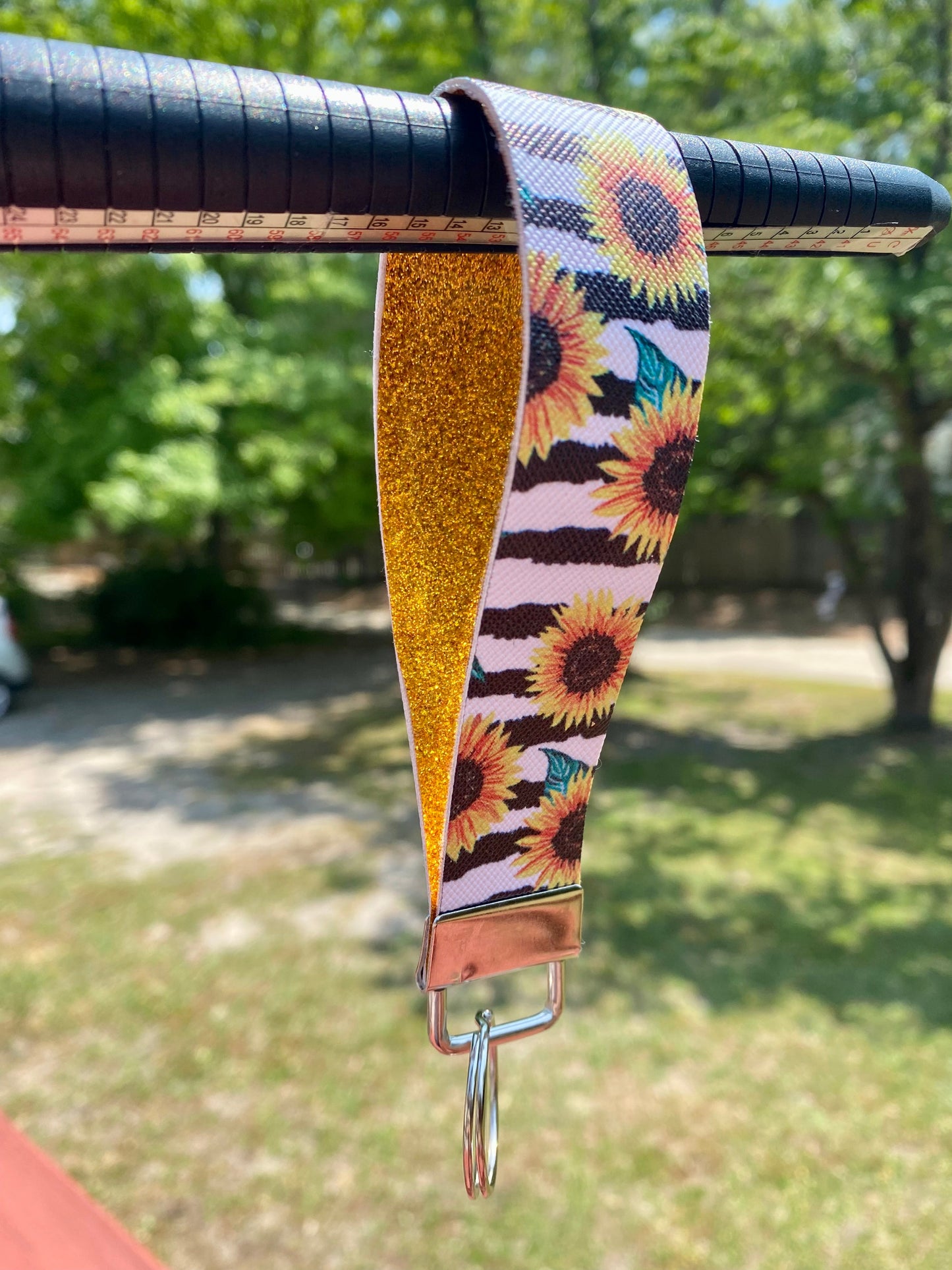 Leder Keychain Wristlet
