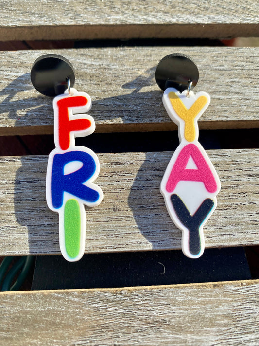 FriYay Acrylo-Ohrringe