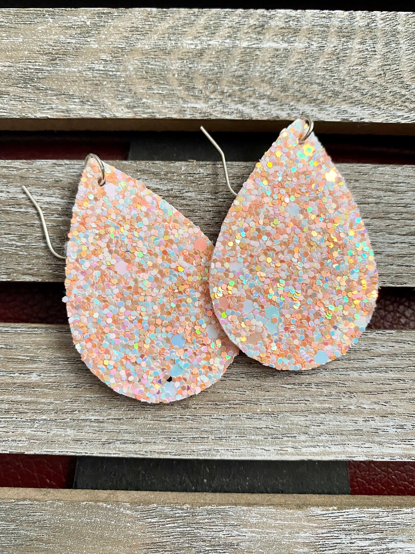 Glitter Teardrop Ohrringe - Verschiedene Farben