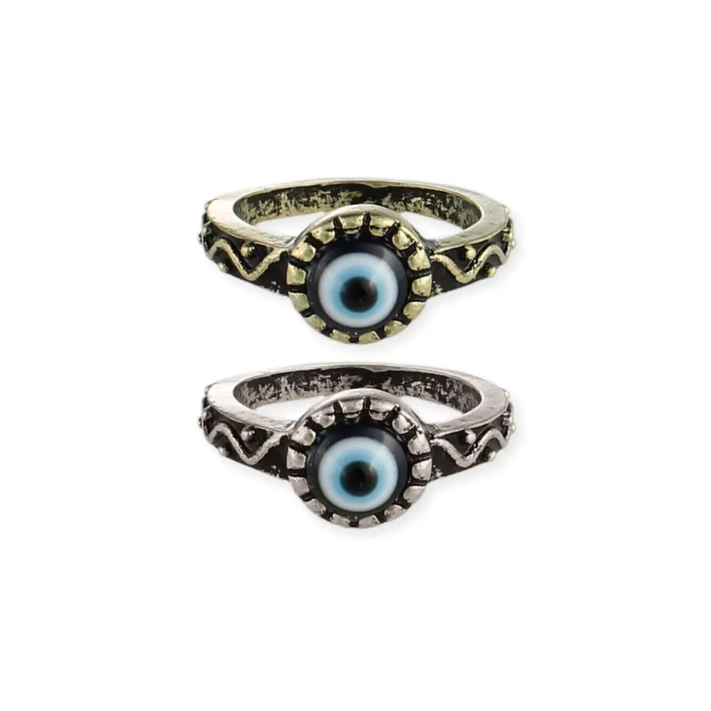 Antiquierte Evil Eye Ring