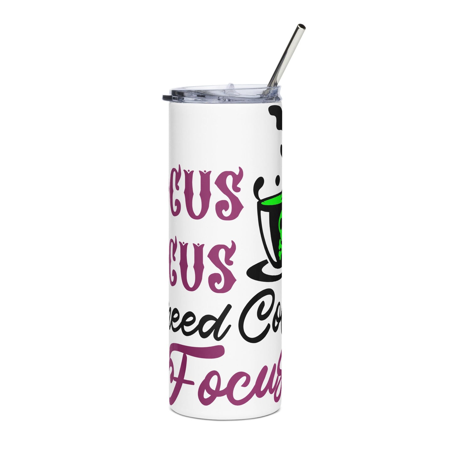 Hocus Pocus I Need Coffee to Focus Edelstahl-Tumbler
