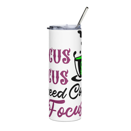 Hocus Pocus I Need Coffee to Focus Edelstahl-Tumbler