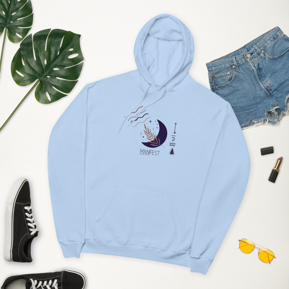 Manifest Moon Unisex Fleece Kapuzenpullover