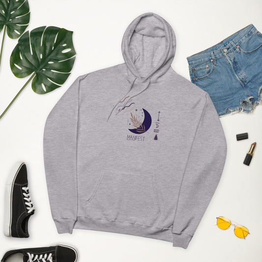 Manifest Moon Unisex Fleece Kapuzenpullover