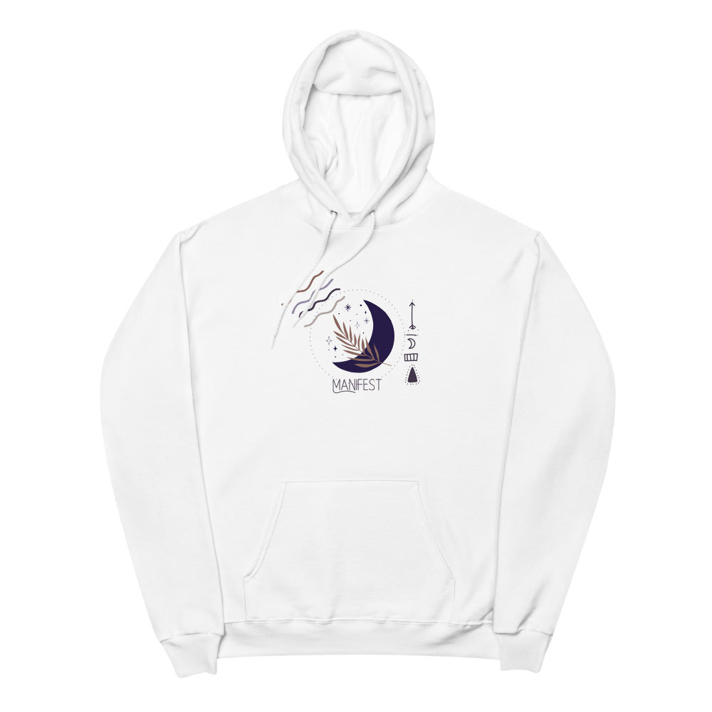 Manifest Moon Unisex Fleece Kapuzenpullover