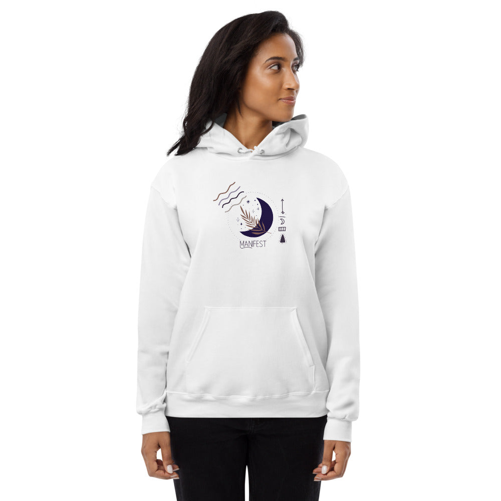 Manifest Moon Unisex Fleece Kapuzenpullover